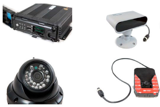 Комплект видеонаблюдения с интегрированной системой контроля водителя и предупреждения столкновений Videomobil